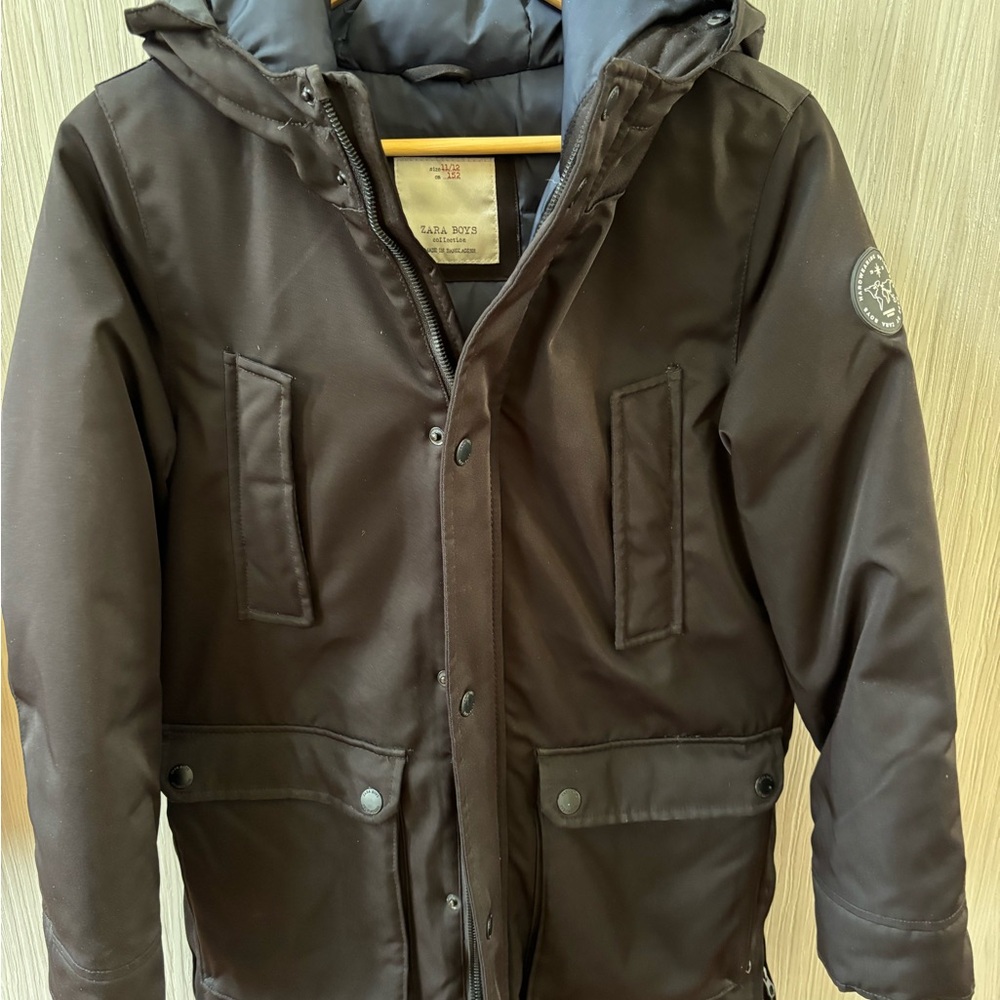 Zara Boys Black Puffer Jacket